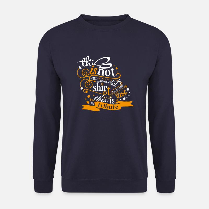 tribute white - Unisex Pullover - Navy