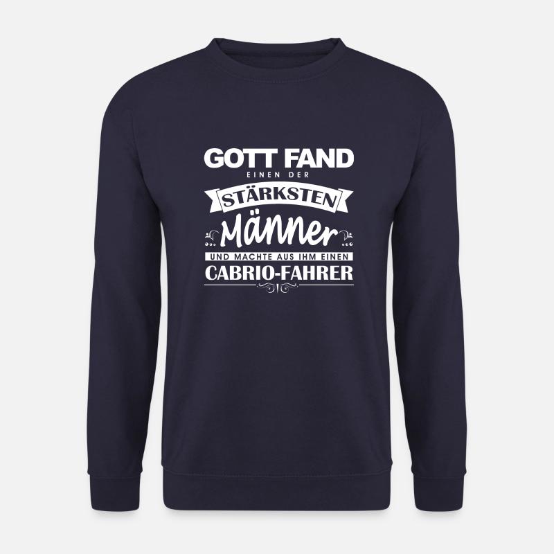 Gott fand Cabrio-Fahrer - Unisex Pullover - Navy