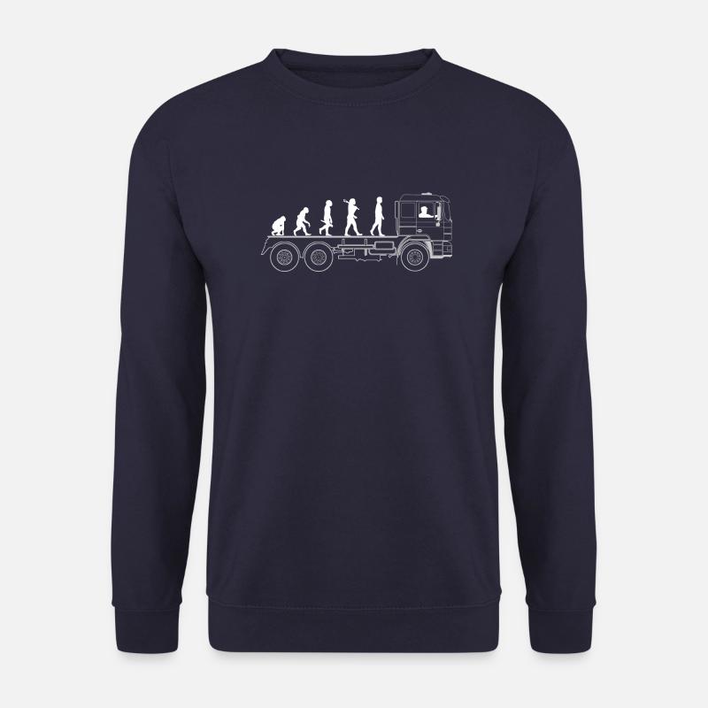évolution du camion - Sweat-shirt Unisexe - marine
