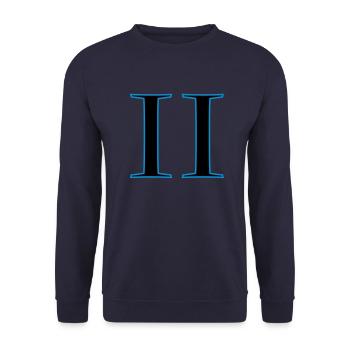 roman2 - Sweat-shirt Unisexe - marine - Devant - Alina (178cm) & Michal (187cm)