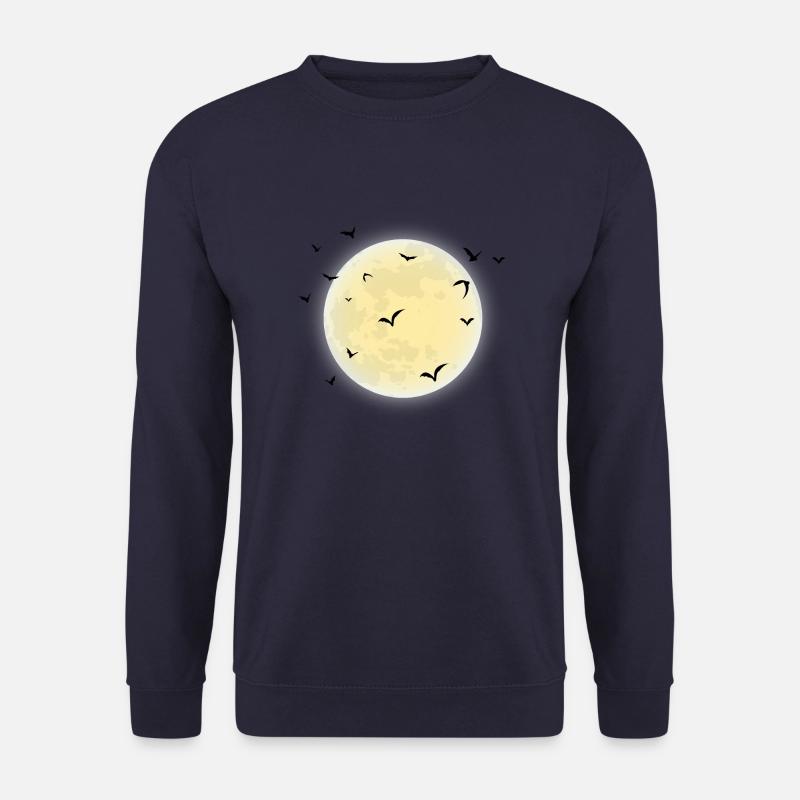 Halloween Mond - Unisex Pullover - Navy