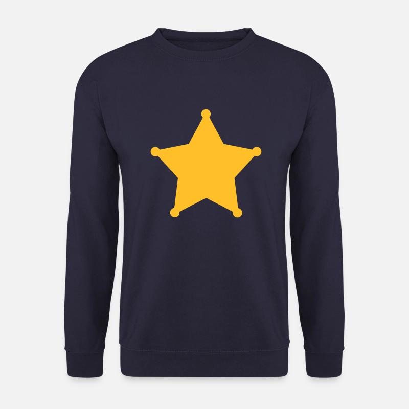 Sheriff Stern, Wilder Westen, Kostüm, Karneval - Unisex Pullover - Navy