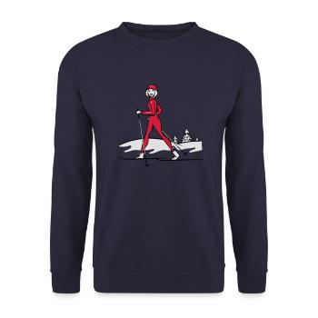 Vacances d'hiver Skilanglauf le sport - Sweat-shirt Unisexe - marine - Devant - Alina (178cm) & Michal (187cm)