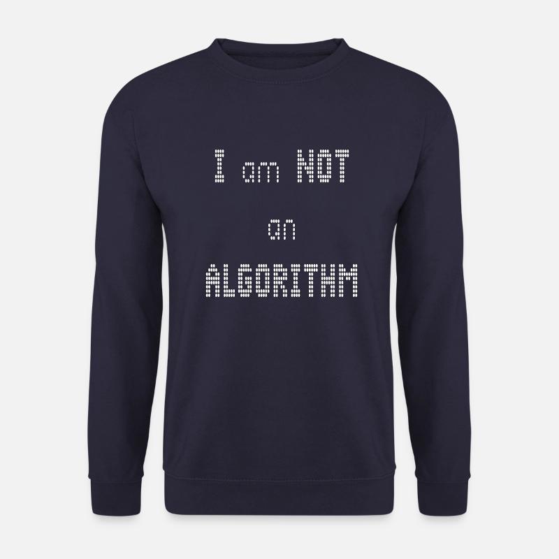 ALGORITHM NOT - Unisex Sweatshirt - navy