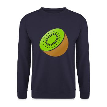 kiwi - Unisex Sweatshirt - navy - Front - Alina (178cm) & Michal (187cm)