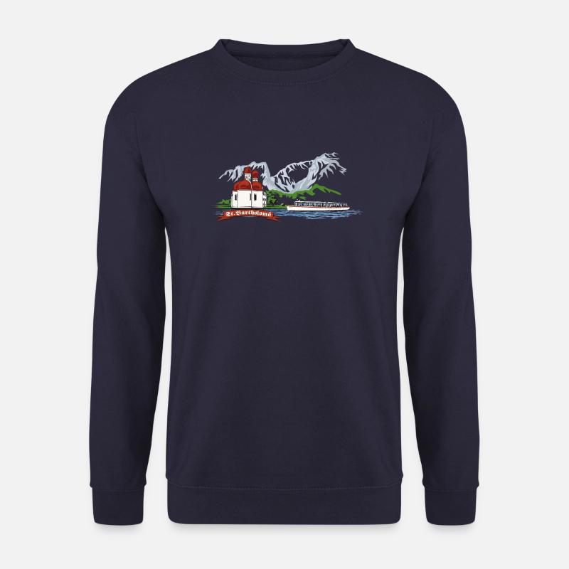 St. Bartholomä Halbinsel Hirschau Königssee - Unisex Pullover - Navy