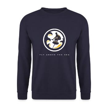 FJORDFOILER - Unisex Pullover - Navy - Vorne - Alina (178cm) & Michal (187cm)