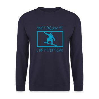 Snowboard Snowboarder - Sweat-shirt Unisexe - marine - Devant - Alina (178cm) & Michal (187cm)