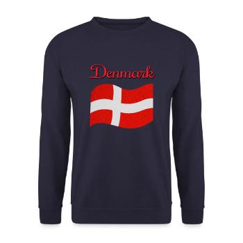 Drapeau du Danemark - Sweat-shirt Unisexe - marine - Devant - Alina (178cm) & Michal (187cm)
