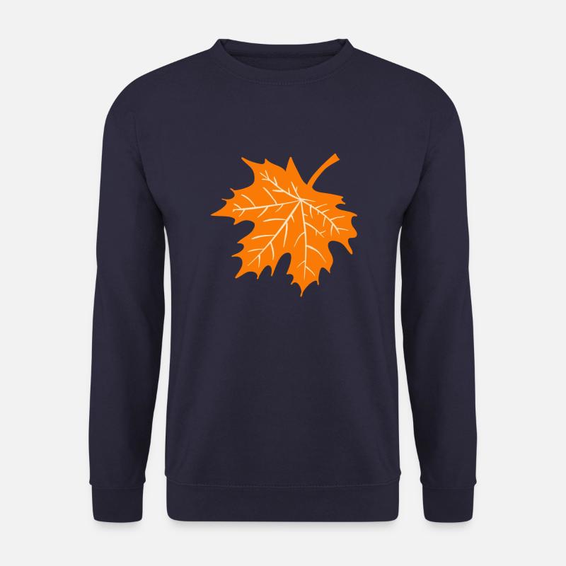 Herbst Blatt Geschenkidee Natur - Unisex Pullover - Navy