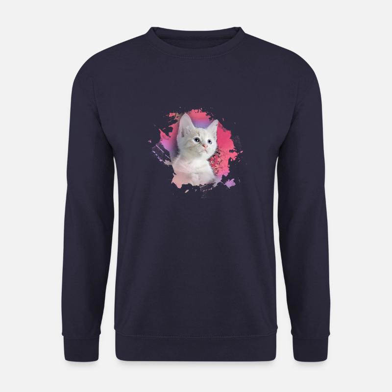 kätzchen,katze,katzenbaby,graffiti,malerei,pink - Unisex Pullover - Navy