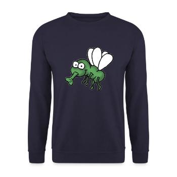 Fliege - Unisex Pullover - Navy - Vorne - Alina (178cm) & Michal (187cm)