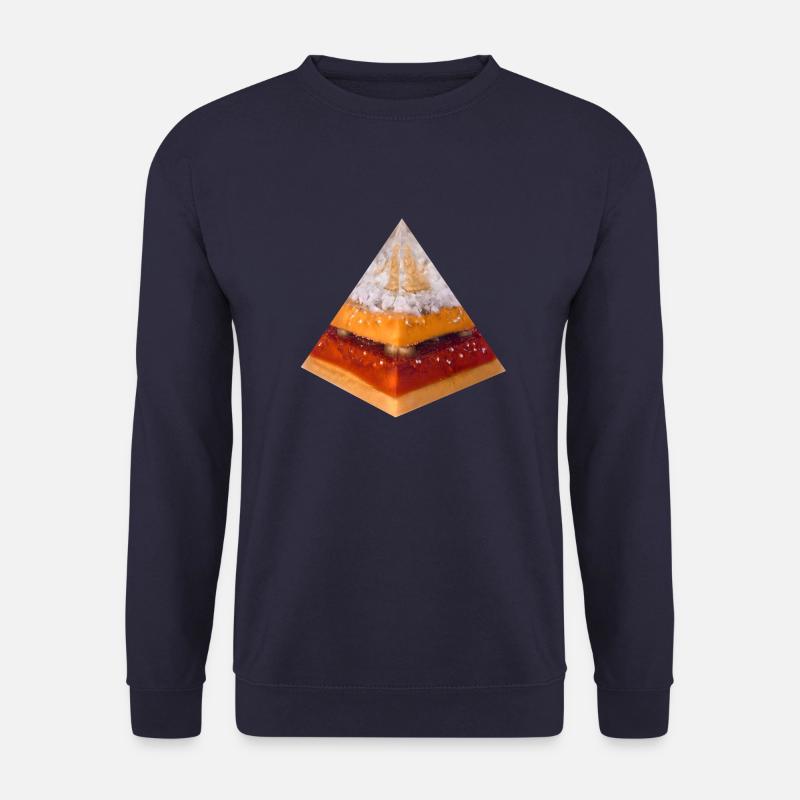 Buddha - Licht Pyramide - Unisex Pullover - Navy