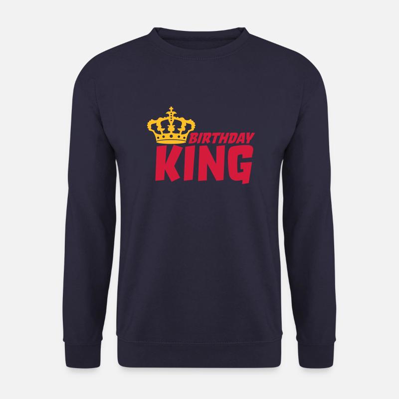 Boss Birthday King Logo - Unisex Pullover - Navy