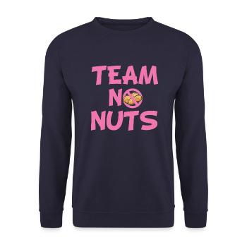 Team no nuts. team girl gender reveal baby shower - Sweat-shirt Unisexe - marine - Devant - Alina (178cm) & Michal (187cm)
