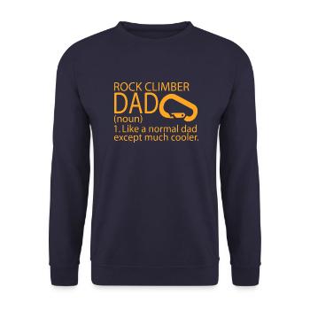 Climber - Unisex Sweatshirt - navy - Front - Alina (178cm) & Michal (187cm)
