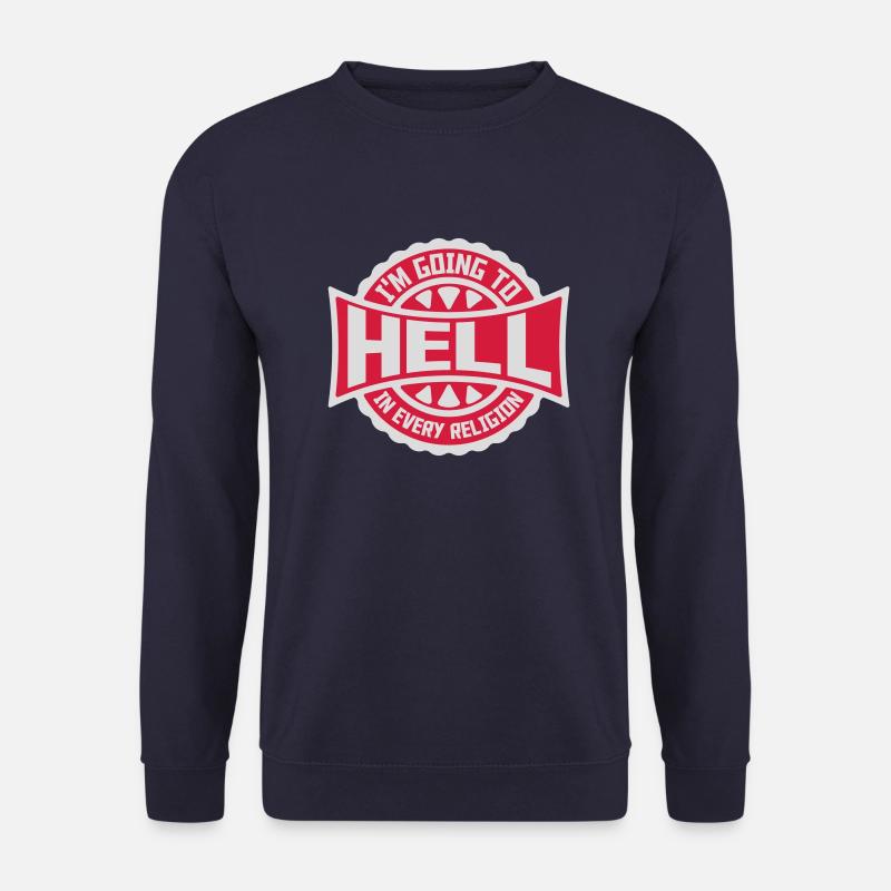 im going to hell - Unisex Pullover - Navy