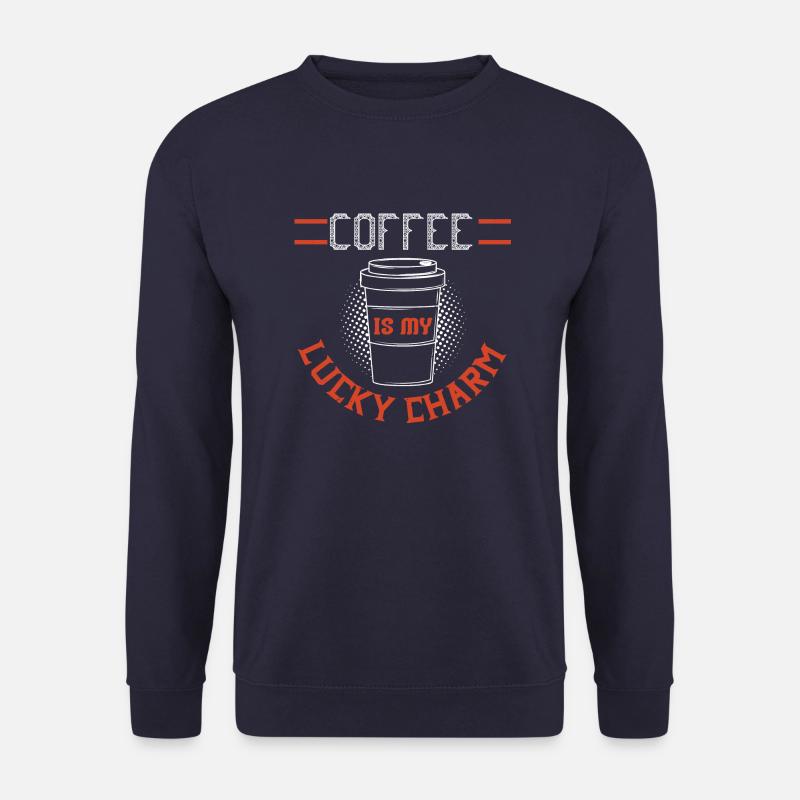 KAFFEE IST MEIN GLÜCKSBRINGER - Unisex Pullover - Navy