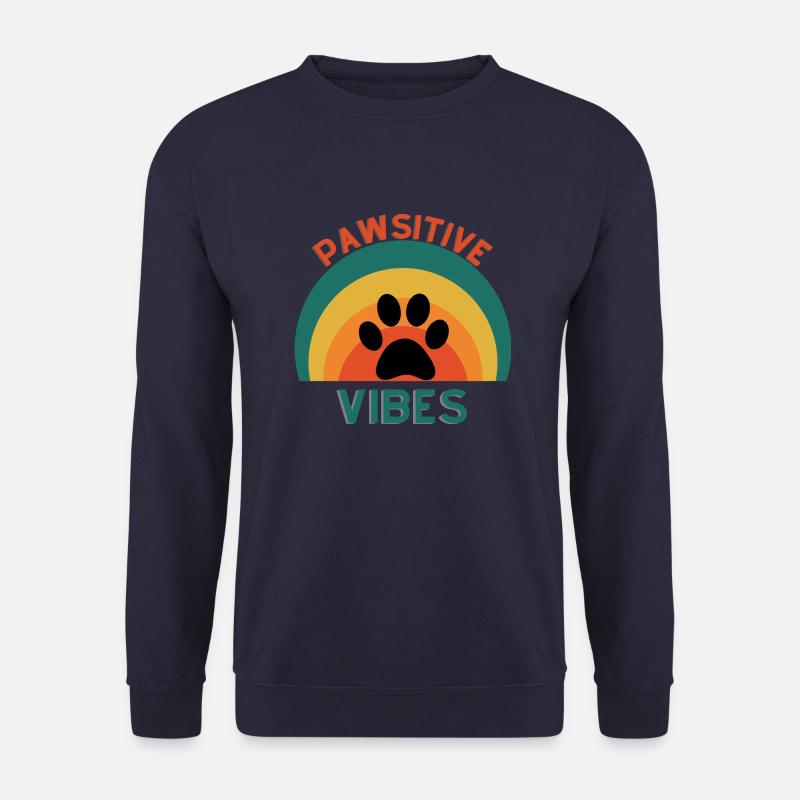 Pawsitive Vibes - Unisex Pullover - Navy