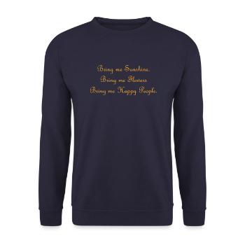 Florist Flower Plant Nature Gardener - Unisex Sweatshirt - navy - Front - Alina (178cm) & Michal (187cm)