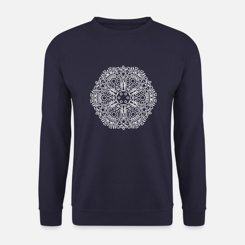 maya pattern - Unisex Pullover - Navy