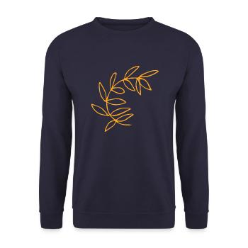 Flower Flower Plant - Sweat-shirt Unisexe - marine - Devant - Alina (178cm) & Michal (187cm)