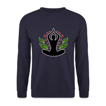 Joga - Unisex Pullover - Navy - Vorne - Alina (178cm) & Michal (187cm)