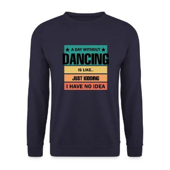 Danse Musique de danse - Sweat-shirt Unisexe - marine - Devant - Alina (178cm) & Michal (187cm)