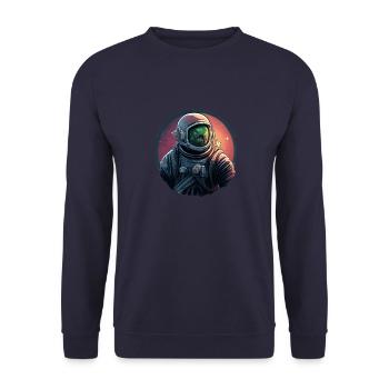 Astronaut - Unisex Pullover - Navy - Vorne - Alina (178cm) & Michal (187cm)