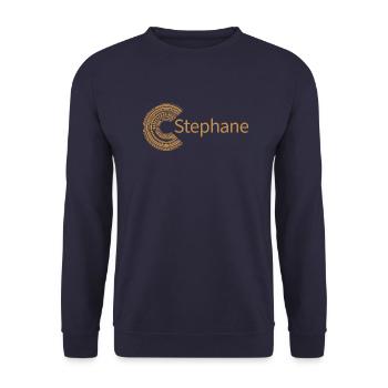 Pour Stéphane - Sweat-shirt Unisexe - marine - Devant - Alina (178cm) & Michal (187cm)