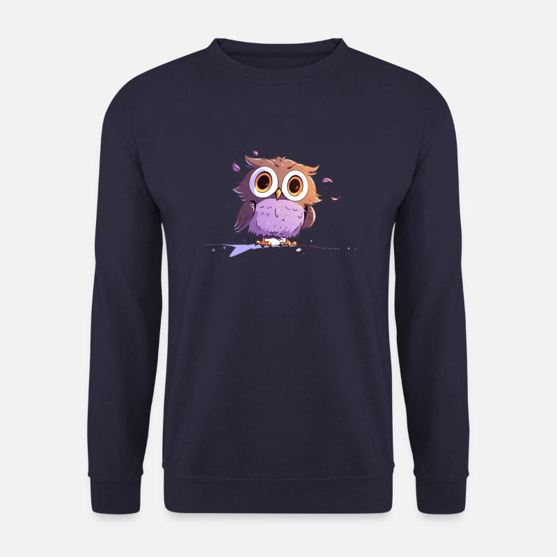 Startled owl - Unisex Sweatshirt - navy