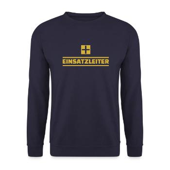 Rang Einsatzleiter Ambulanz - Unisex Pullover - Navy - Vorne - Alina (178cm) & Michal (187cm)