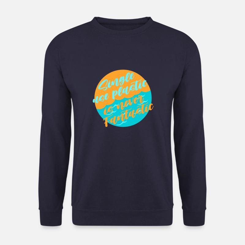 Avoid plastic - Unisex Sweatshirt - navy