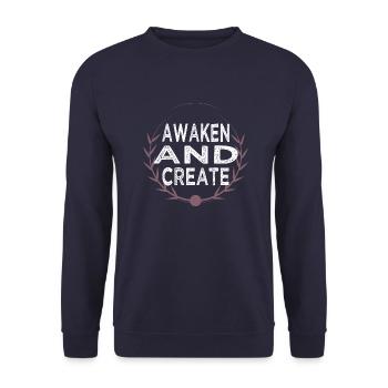 development awesome progress present research - Unisex Pullover - Navy - Vorne - Alina (178cm) & Michal (187cm)