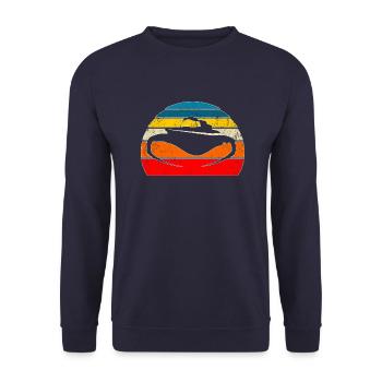 Boat Racing Boat Race Boat Riding Lover - Unisex Sweatshirt - navy - Front - Alina (178cm) & Michal (187cm)