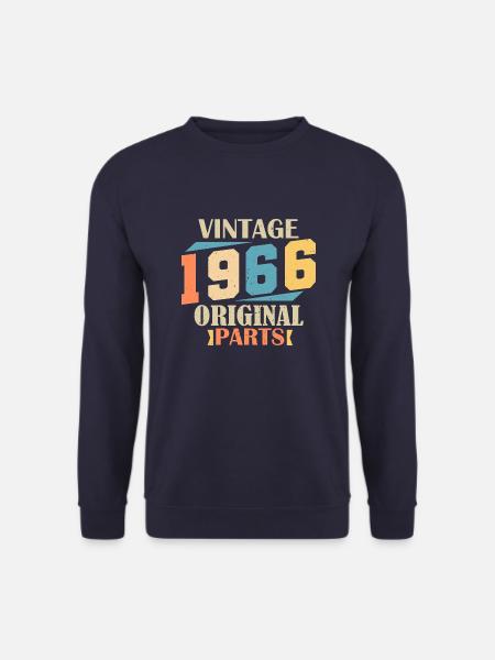 Monat 1966. 1966 Geburtstagsgeschenk. 58 Jahre alt Birt - Unisex Pullover - Navy