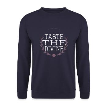 Délicieuses saveurs cadeau idée cadeau anniversaire - Sweat-shirt Unisexe - marine - Devant - Alina (178cm) & Michal (187cm)