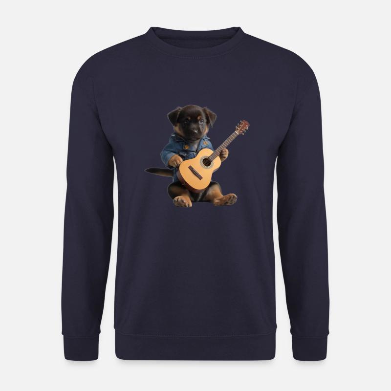 Puppy Dog Gitarre - Unisex Pullover - Navy