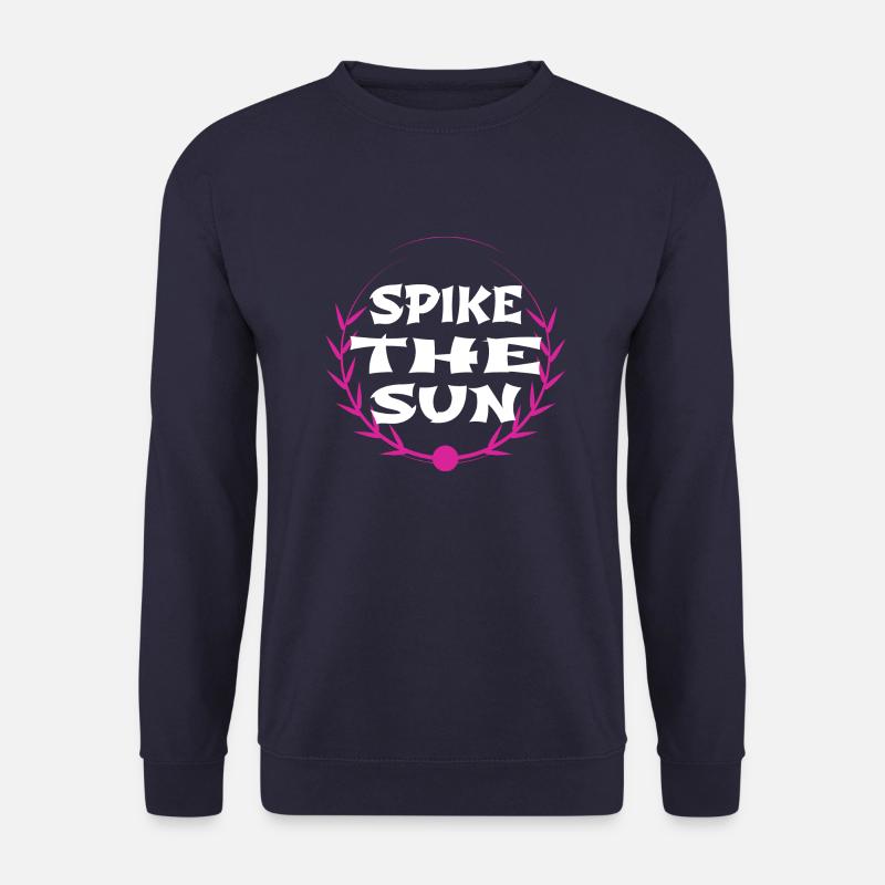beach volleyball tournaments present idea - Unisex Pullover - Navy