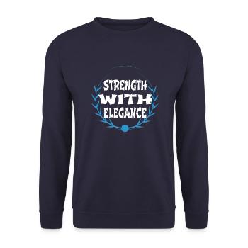Grace cite des outils d’autonomisation - Sweat-shirt Unisexe - marine - Devant - Alina (178cm) & Michal (187cm)