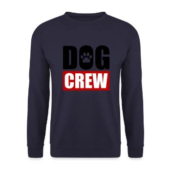 Hunde Crew - Unisex Pullover - Navy - Vorne - Alina (178cm) & Michal (187cm)