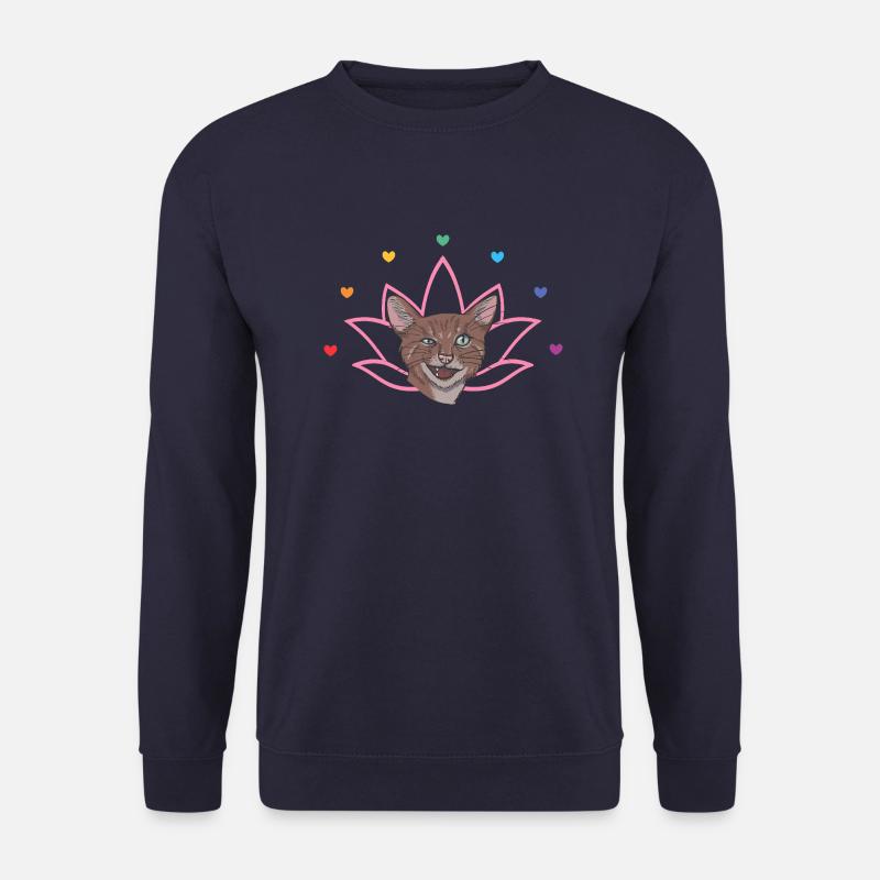 Chakra Katze - Unisex Pullover - Navy