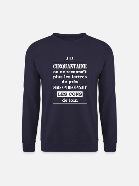 RECONNAÎTRE UN CON - Sweat-shirt Unisexe - marine