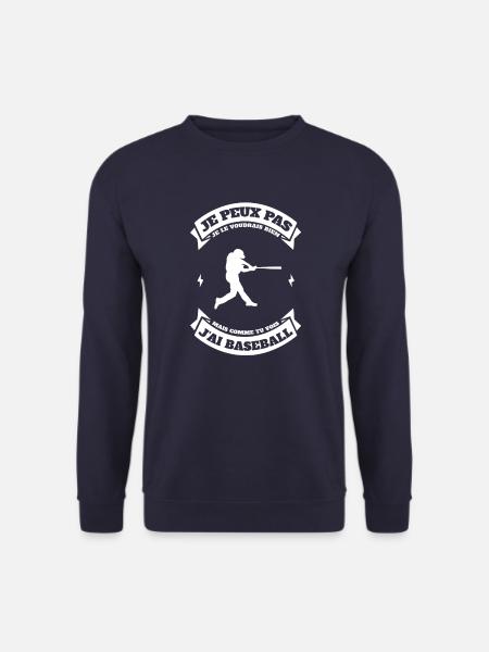 JE PEUX PAS J'AI BASEBALL - Sweat-shirt Unisexe - marine