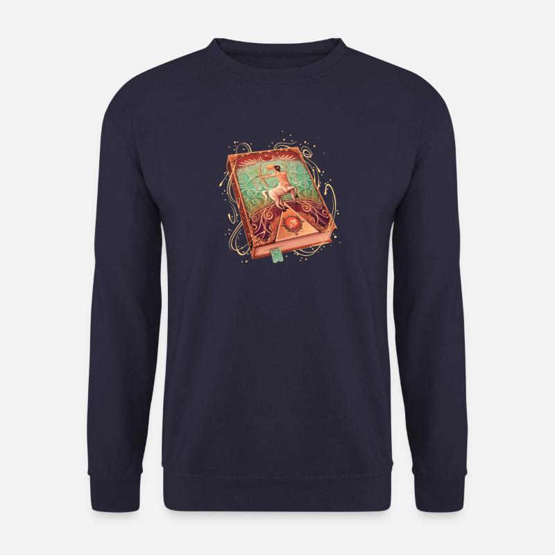 Zodiac Grimoire - Type Sagittarius - Unisex Pullover - Navy