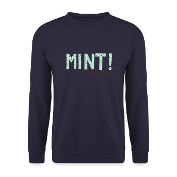 MINT! - Unisex Sweatshirt - navy - Front - Alina (178cm) & Michal (187cm)