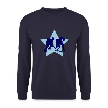 Hockey - Sweat-shirt Unisexe - marine - Devant - Alina (178cm) & Michal (187cm)