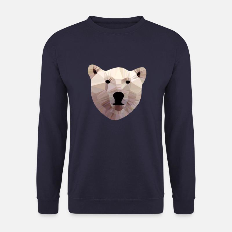 Eisbär Kopf Polygon - Unisex Pullover - Navy