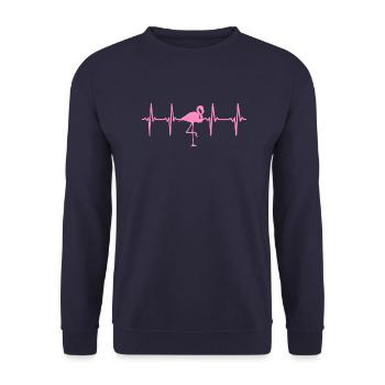 FLAMANT - Sweat-shirt Unisexe - marine - Devant - Alina (178cm) & Michal (187cm)