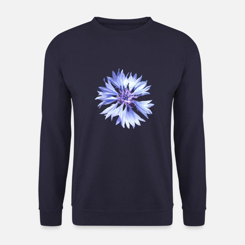 Kornblume blau Blume Sommer - Unisex Pullover - Navy